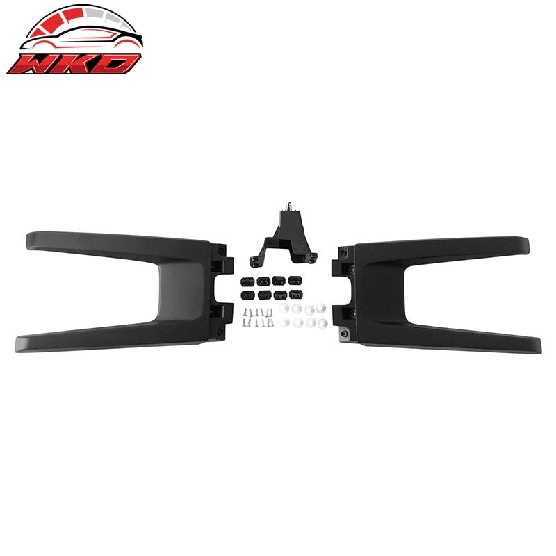 Fits 19-21 Chevy Silverado 1500 Front Bumper Hood Mesh Grille - Matte Black
