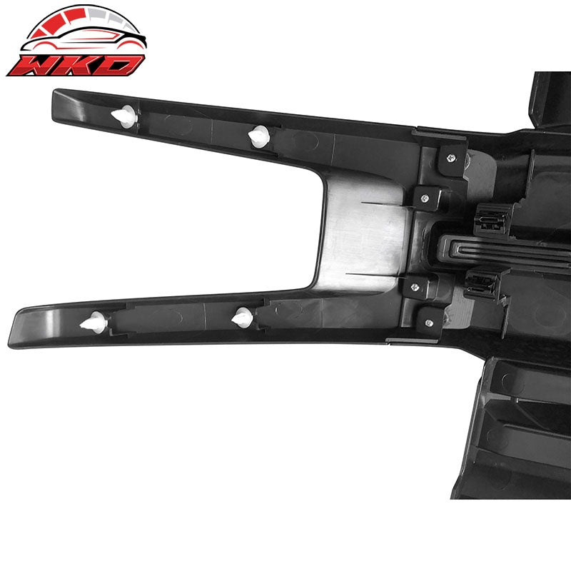 Fits 19-21 Chevy Silverado 1500 Front Bumper Hood Mesh Grille - Matte Black