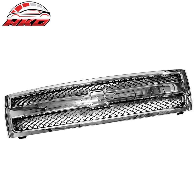 Fits 2007-2013 Chevy Silverado 1500 OE Style Front Bumper Hood Upper Mesh Grille
