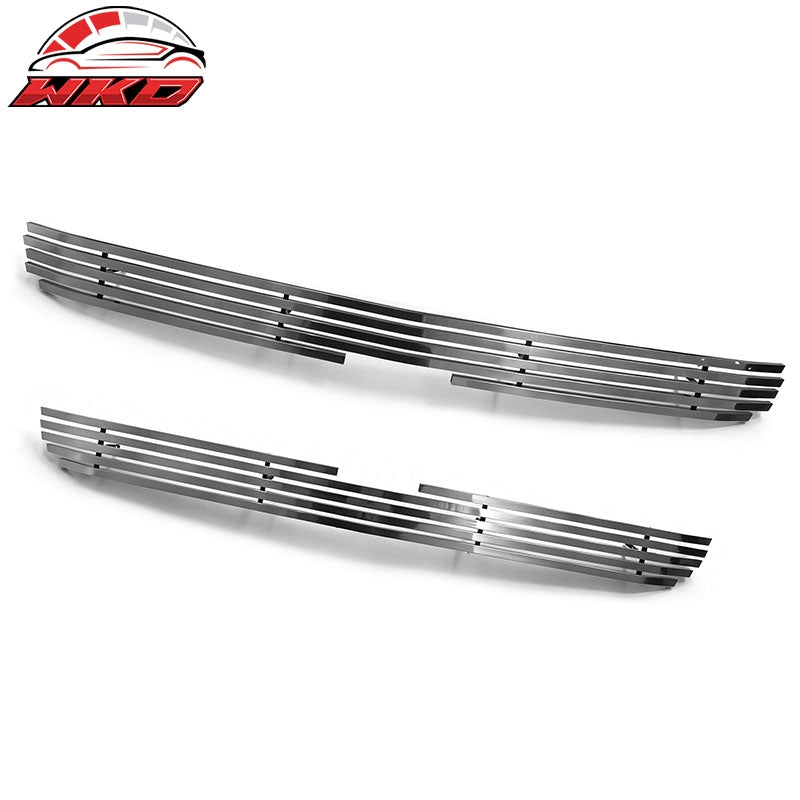 Fits 1999-2002 Chevy Silverado Billet Style Front Upper Grille Insert Chrome