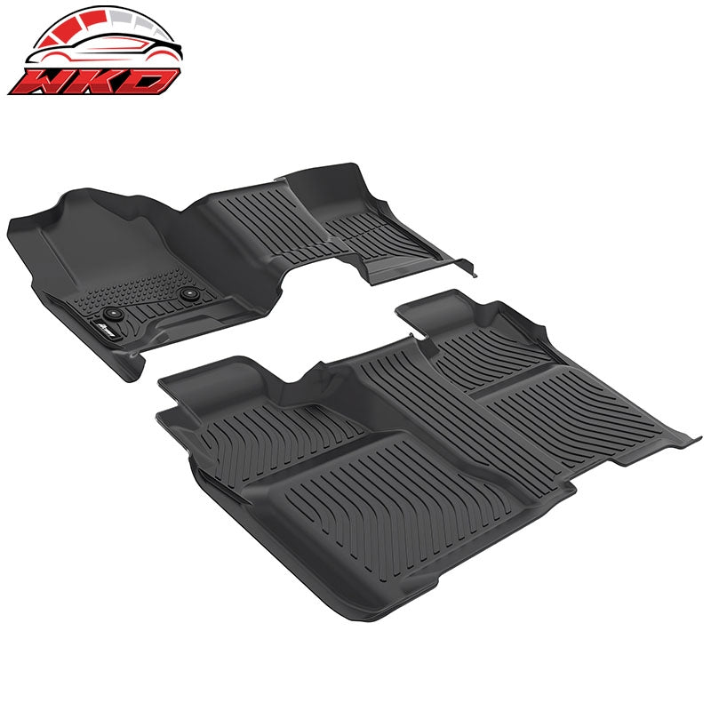 Wholesale 14-19 Chevy Silverado& GMC Sierra 1500 2500 3500 Crew Cab Floor Mats TPE - Wikond Auto