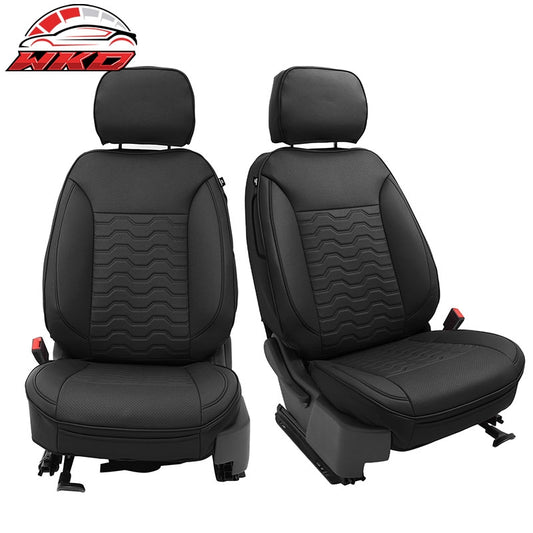 Wholesale 19-26 Chevy Silverado GMC Sierra 1500 2500HD 3500HD Front Seat Covers Black - Wikond Auto