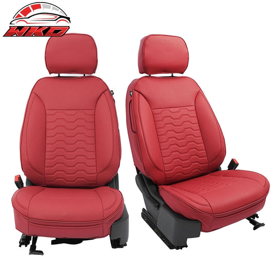 Wholesale 19-26 Chevy Silverado GMC Sierra 1500 2500HD 3500HD Seat Cover Full Set Red - Wikond Auto