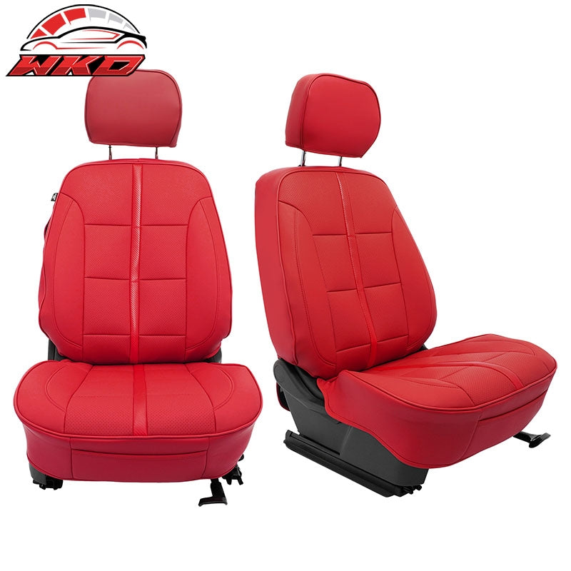 Wholesale 14-18 Chevy Silverado GMC Sierra 1500 Seat Covers Protector Full Set Red
