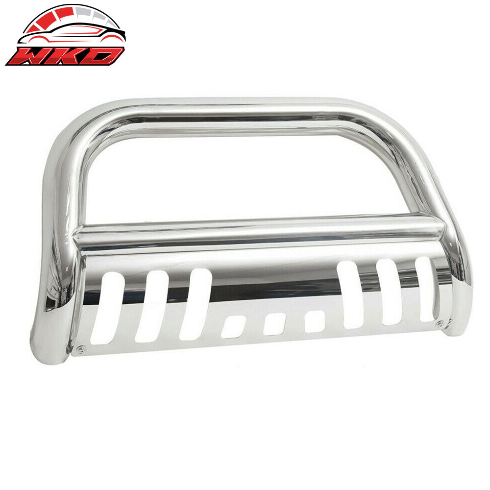 Fits 19-22 Chevy Silverado 1500 Chrome 3" Bull Bar Brush Bumper Grille Guard