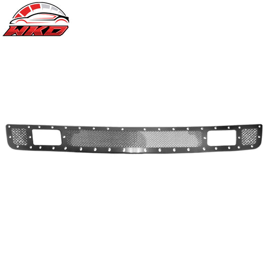Wholesale 07-13 Chevy Silverado 1500 Mesh Lower Grille Insert Black w/ Chrome Rivets