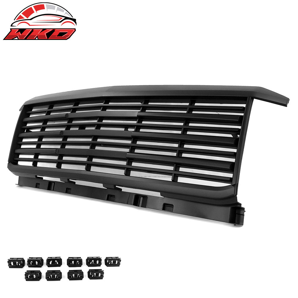 For 15-19 Chevy Silverado 2500HD 3500HD OE Style Front Hood Grille Unpainted ABS