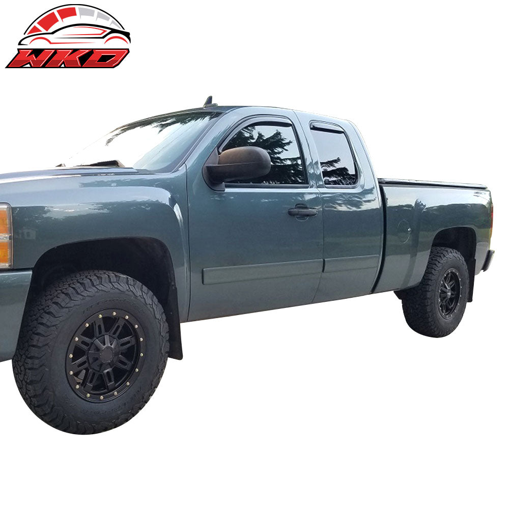Fits 07-14 Chevy Silverado 1500 PP Mud Flaps Splash Guards 4pcs Sets