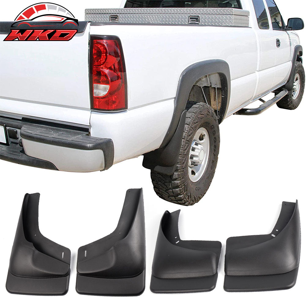 Fits 99-07 Chevy Silverado PP Mud Flaps Splash Guards Front Rear 4pcs