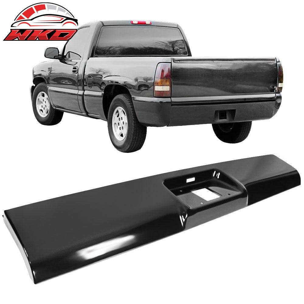 Fits 99-07 Chevy Silverado GMC Sierra 1500 Steel Rear Bumper Roll Pan Unpainted
