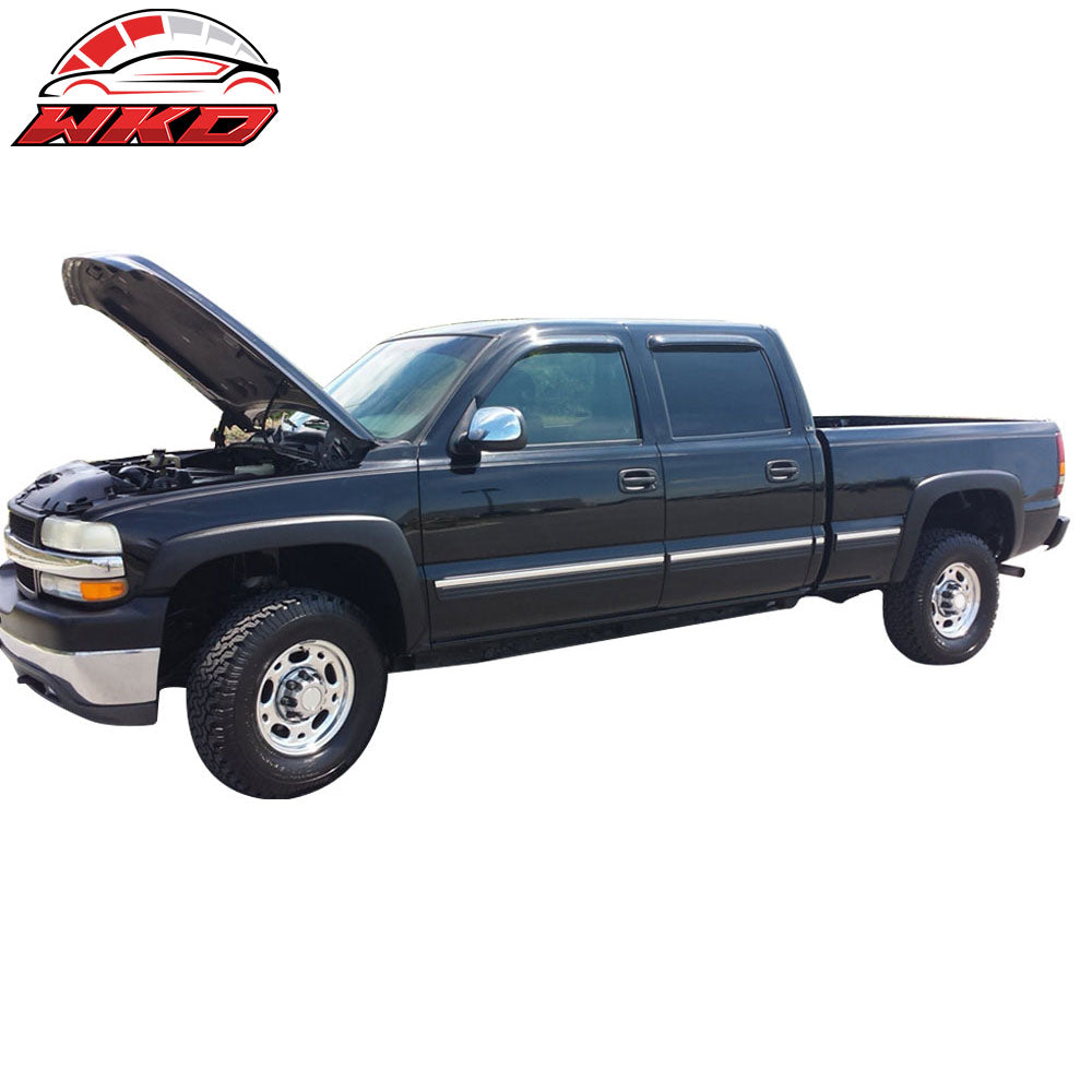 Fits 99-18 Sierra & Silverado Crew Cab 5" Running Boards Side Step Bar Nerf Bar