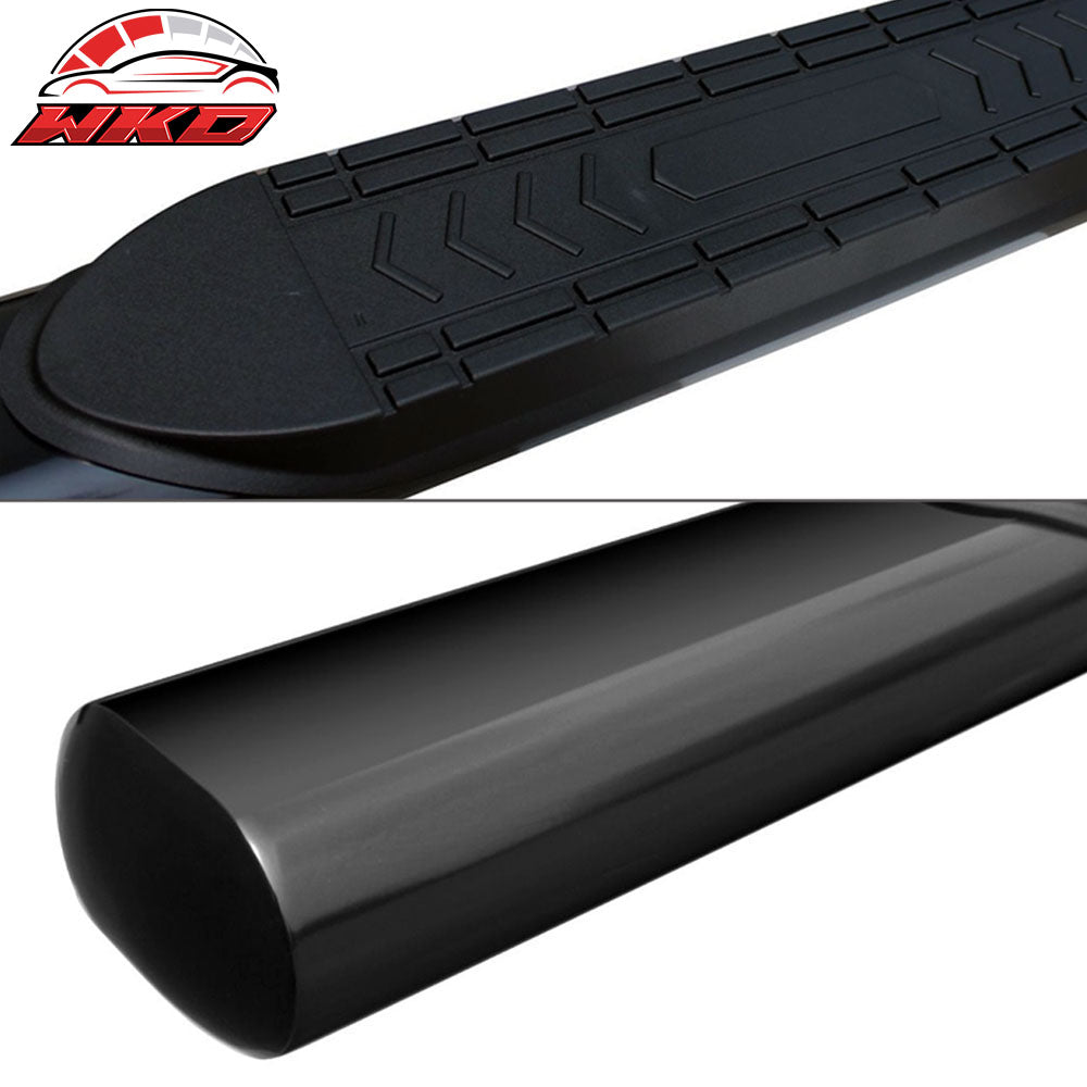Fits 99-18 Sierra & Silverado Crew Cab 5" Running Boards Side Step Bar Nerf Bar