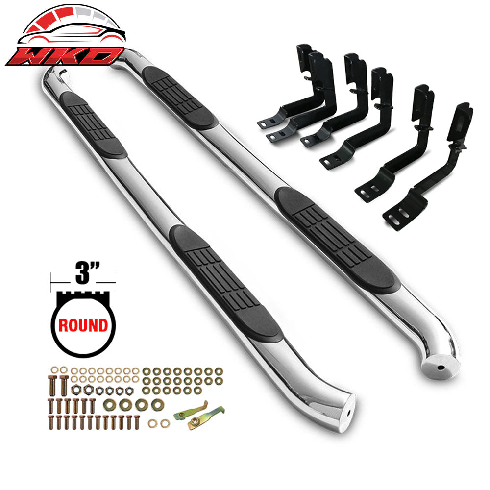 Fits 07-18 Chevy Silverado Gmc Sierra Ext Cab 3Inch S.S Side Step Running Boards