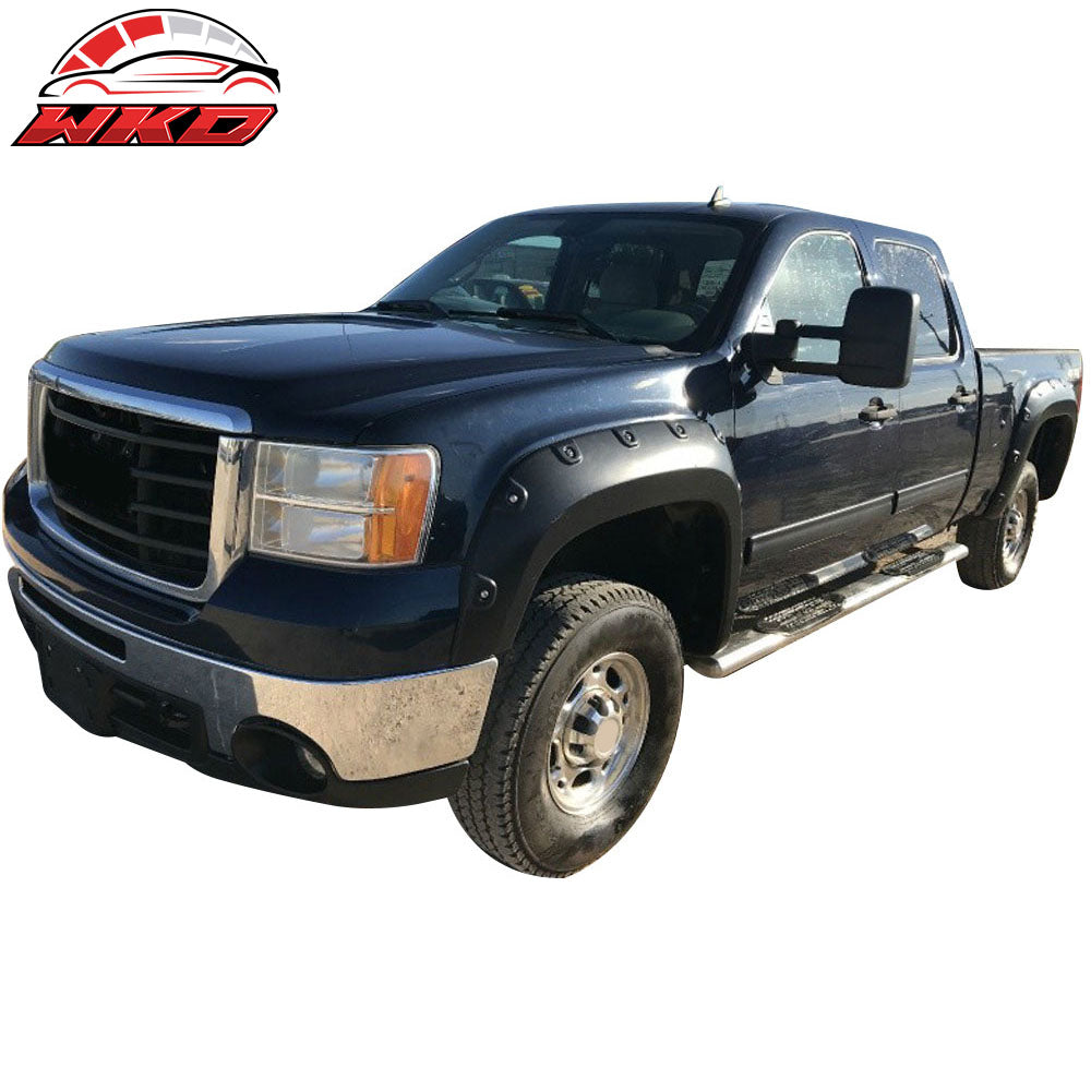 Fits 07-18 Silverado Sierra Crew Cab 6In SS Side Steps Running Boards
