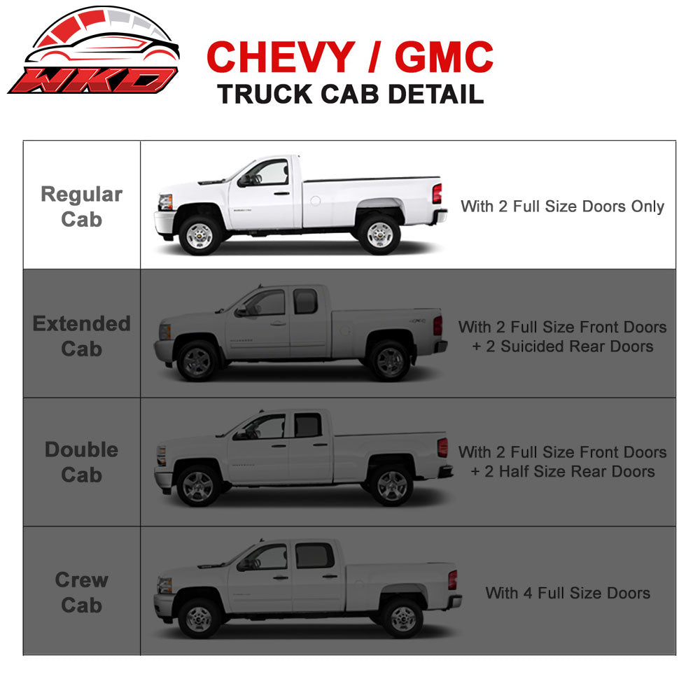Fits 01-13 Silverado Sierra 1500 Regular Cab 6In SS Side Step Bar Running Boards