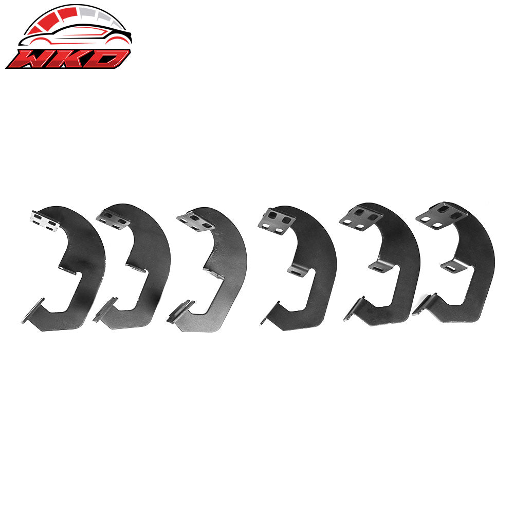 Fits 07-18 Chevy Silverado Sierra Crew Cab IKON V1 Style Running Board Silver