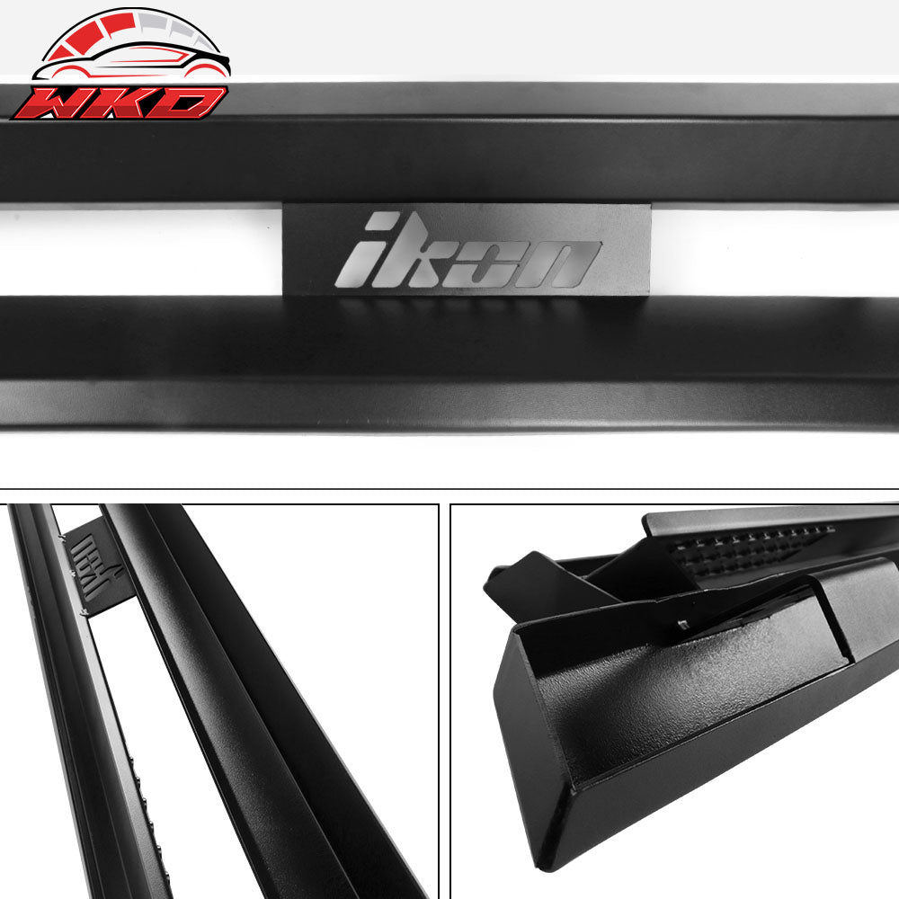 Fits 07-18 Chevy Silverado GMC Sierra Extended Cab IKON V1 Style Running Boards