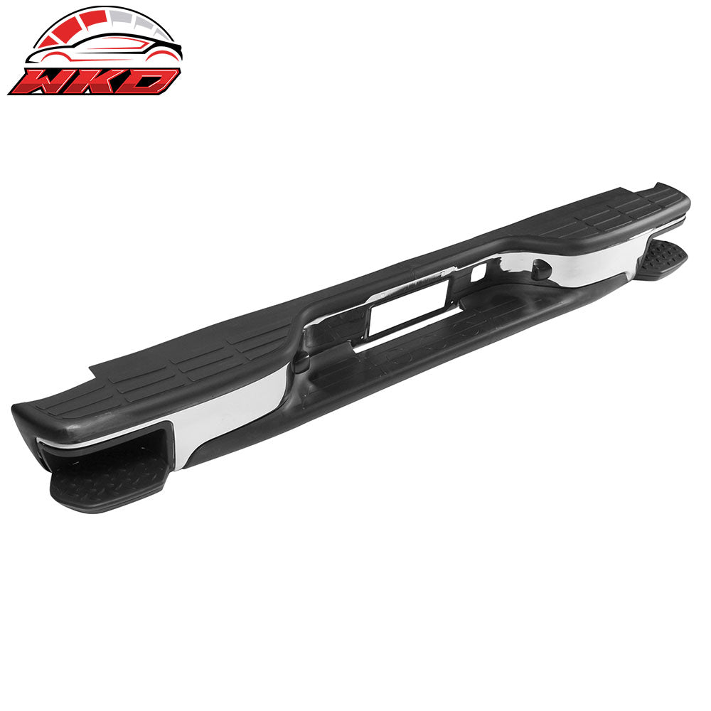 Fits 99-06 Silverado Sierra Fleetside Complete Rear Step Bumper w/ Two Side Step