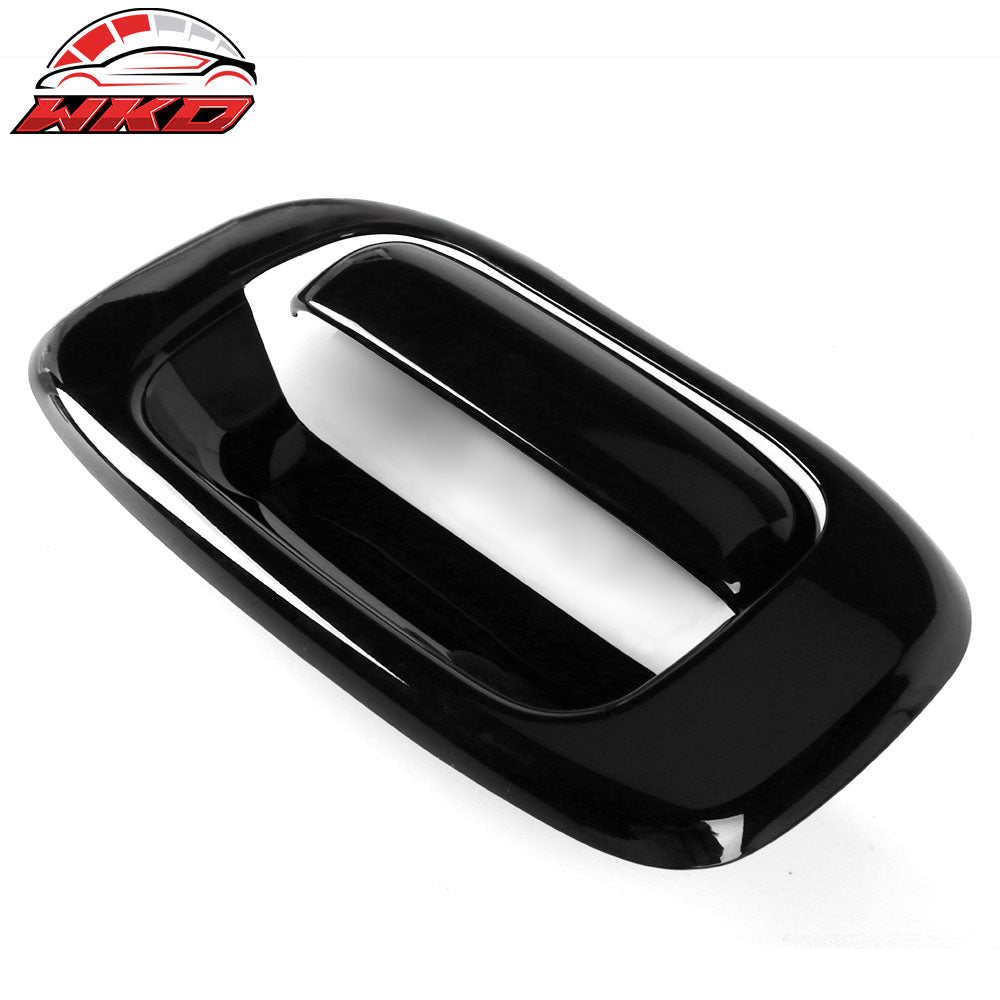Fits 99-07 Silverado GMC Sierra Black Overlay Tail Gate Handle Cover No Keyhole