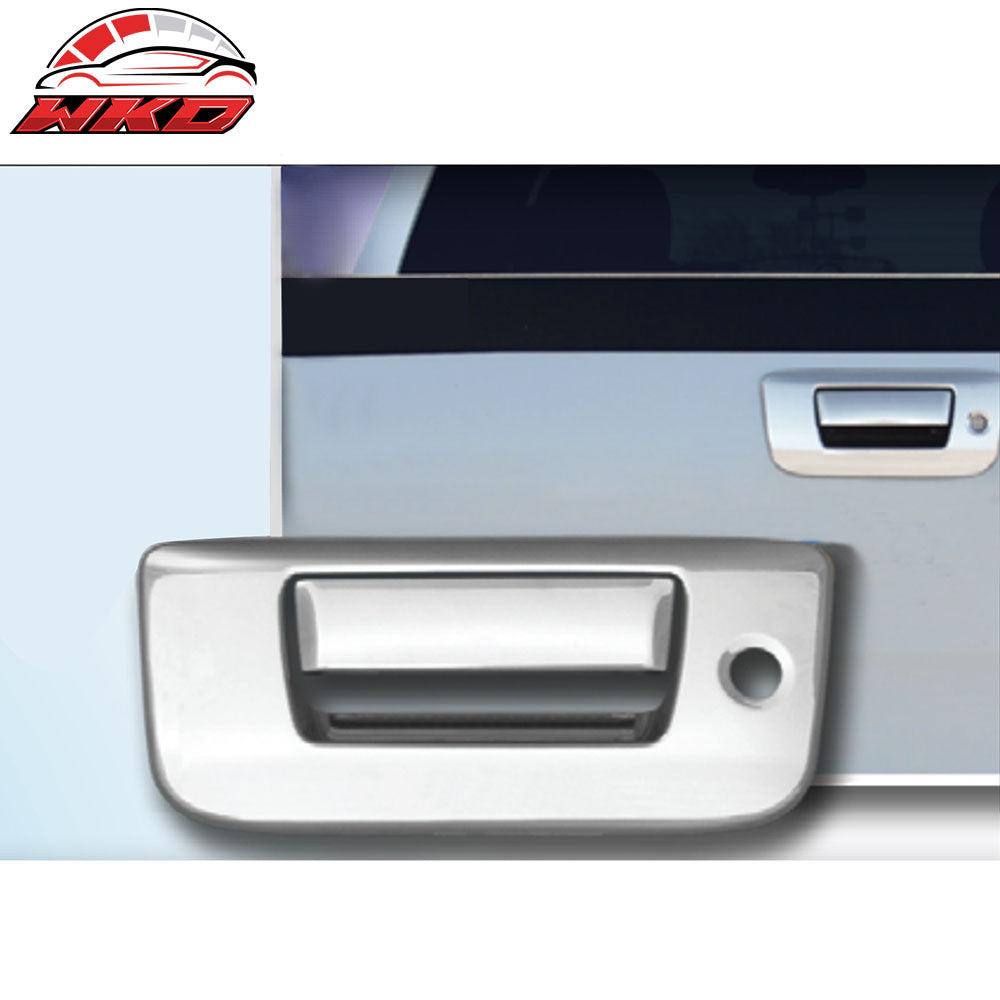 Fits 07-13 Chevy Silverado& GMC Sierra Chrome Tail Gate Handle Cover Trim ABS