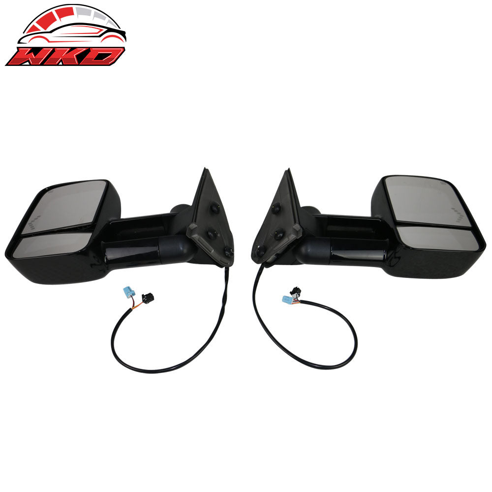 Fits 03-07 Silverado Sierra Towing Mirrors Power Heated Signal Arrow Light 2PC