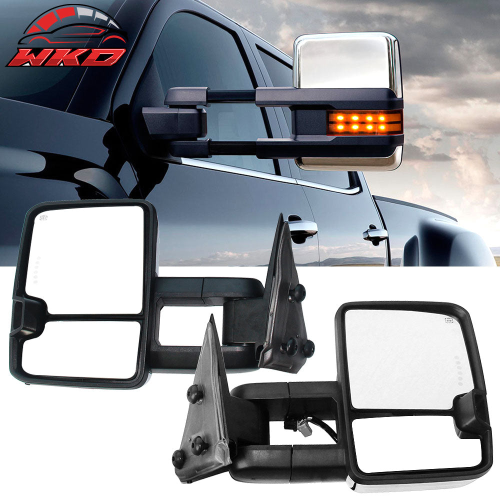 Fits 03-07 Silverado Towing Mirror Power Heat Signal Arrow Clearance Light
