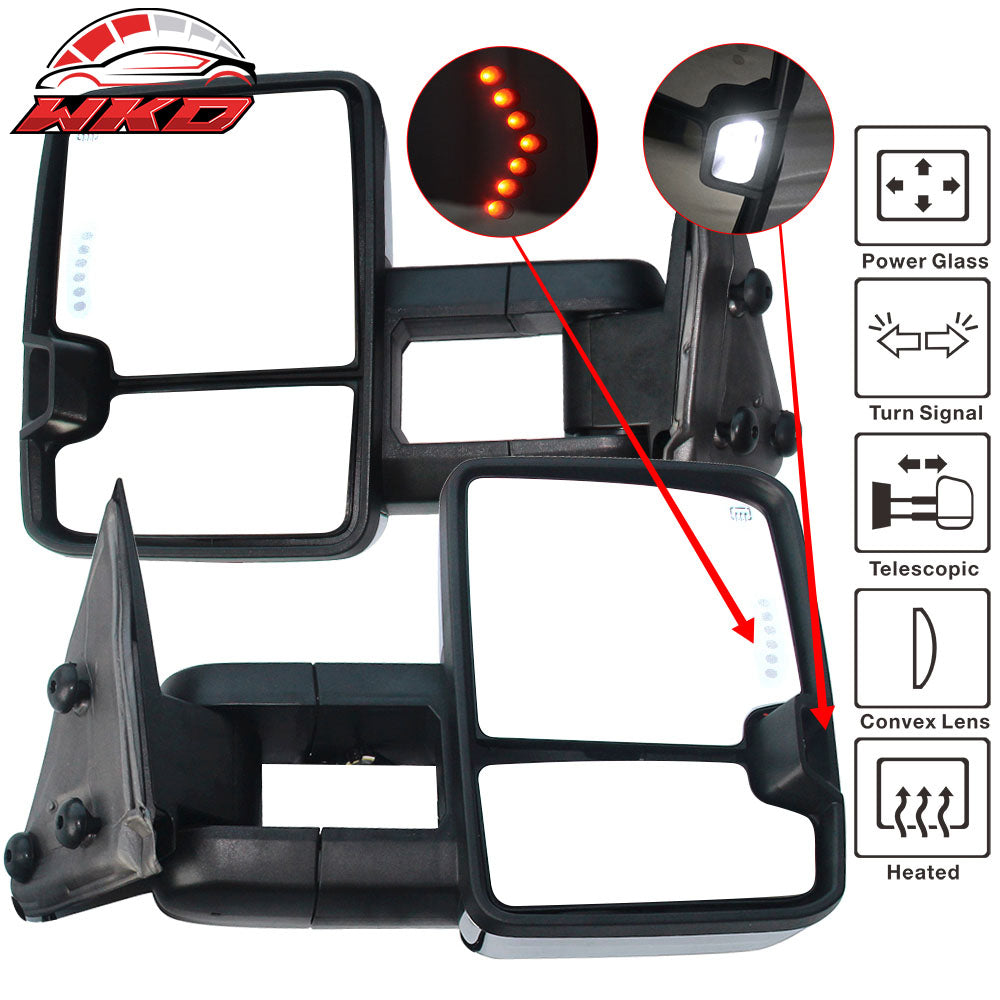 Fits 03-07 Silverado Towing Mirror Power Heat Signal Arrow Clearance Light