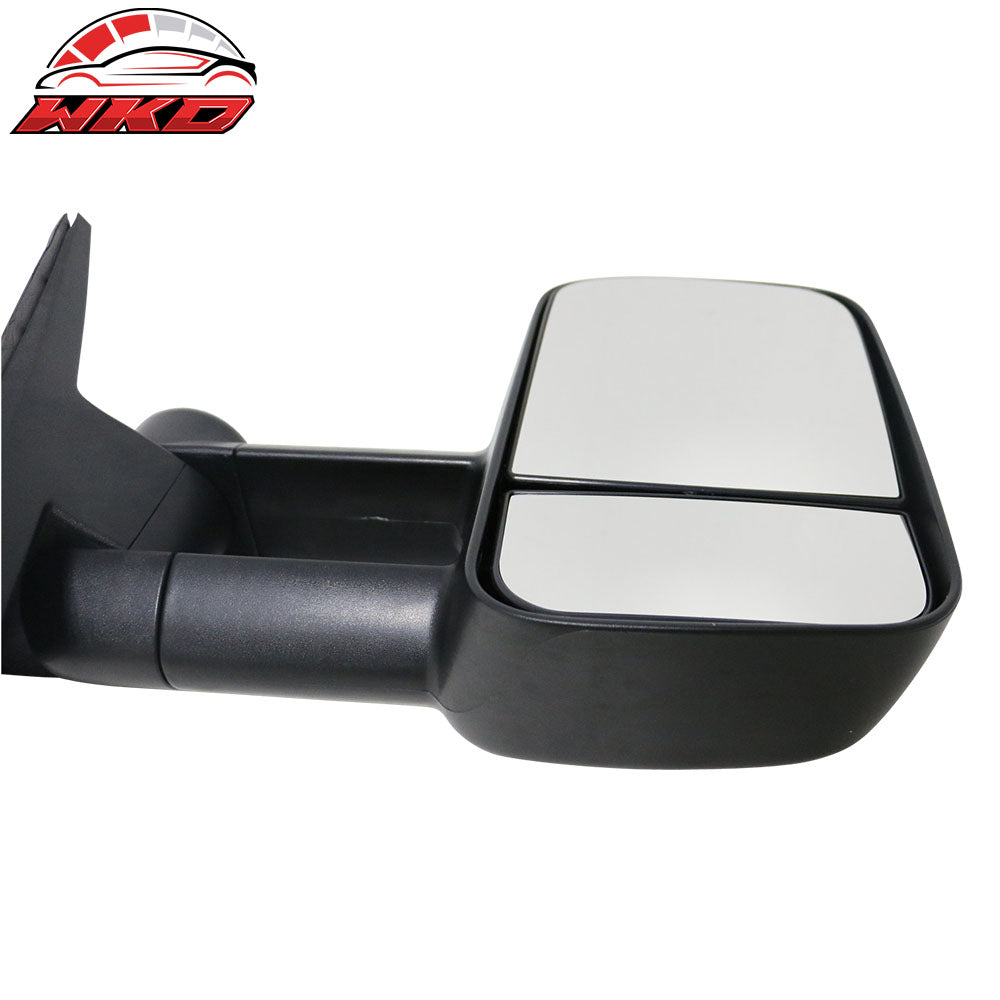 Fits 07-14 Silverado GMC Sierra Side View Towing Mirrors Manual Non-Heated Set