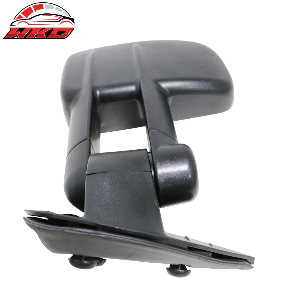 Fits 07-14 Silverado GMC Sierra Side View Towing Mirrors Manual Non-Heated Set
