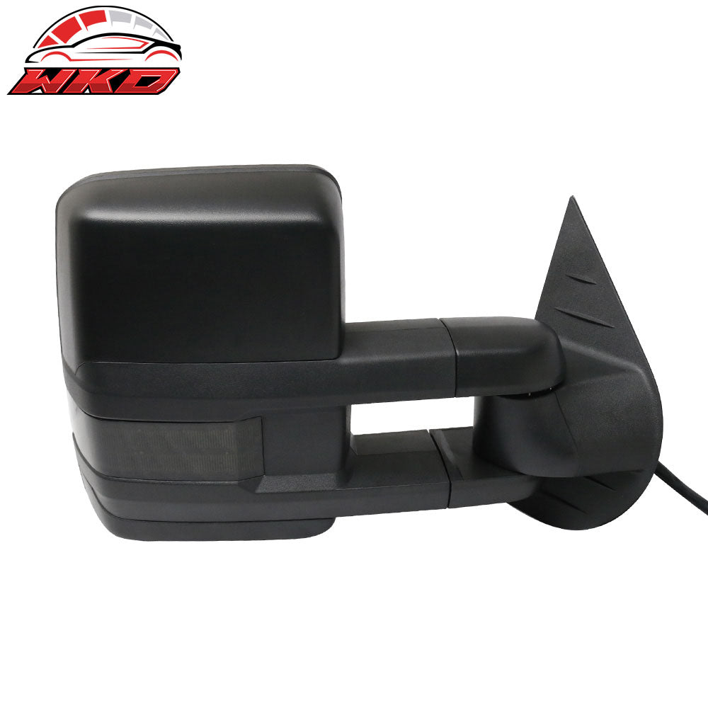 Fits 07-14 Silverado Towing Mirrors Power Heated Signal Arrow Clearance Light