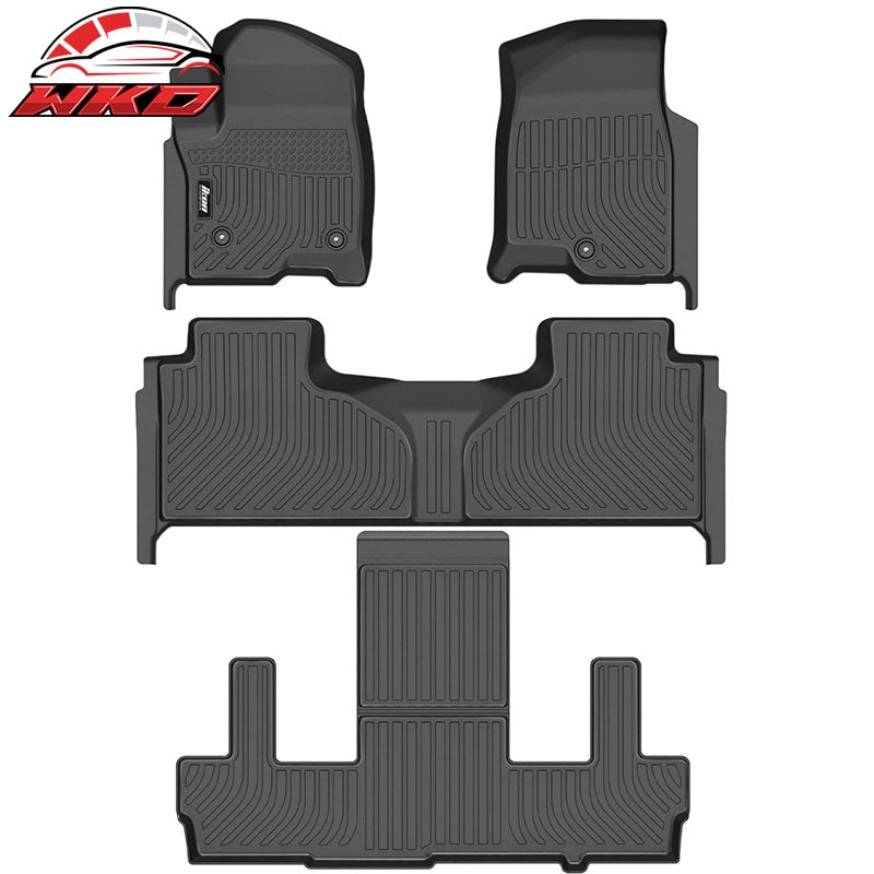 Wholesale 21-26 Chevy Suburban& GMC Yukon XL& Escalade ESV 7 Seats Floor Mats TPE - Wikond Auto