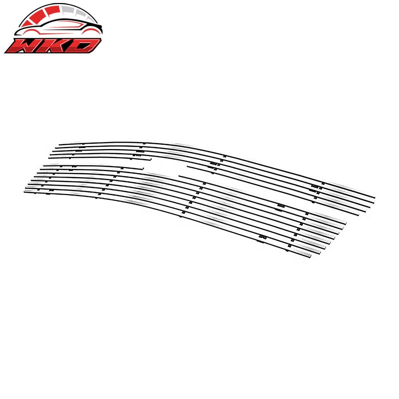 Fits 15-20 Chevy Tahoe Billet Wide Bar Style Front Upper Grille Insert Chrome