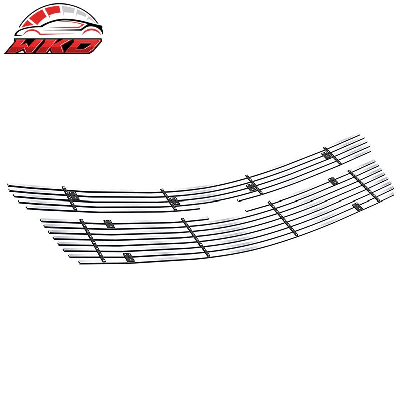 Fits 15-20 Chevy Tahoe Billet Wide Bar Style Front Upper Grille Insert Chrome