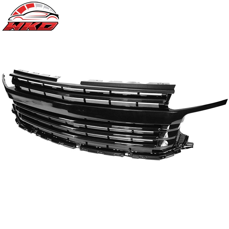 Fits 2021-2024 Chevy Tahoe Suburban Front Bumper Grille Body Kit Gloss Black