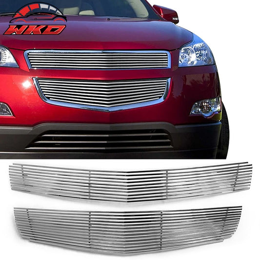 Wholesale 09-12 Chevy Traverse Billet Style Front Bumper Upper Grille Insert Chrome - Wikond Auto