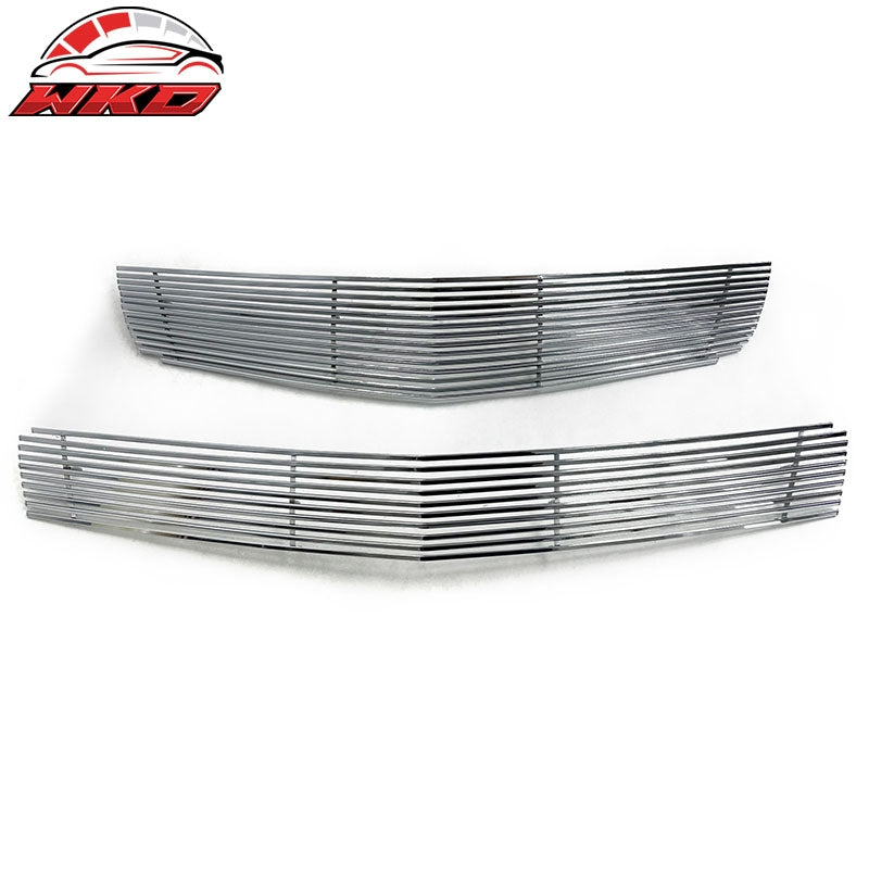 Fits 09-12 Chevy Traverse Billet Style Front Bumper Upper Grille Insert Chrome