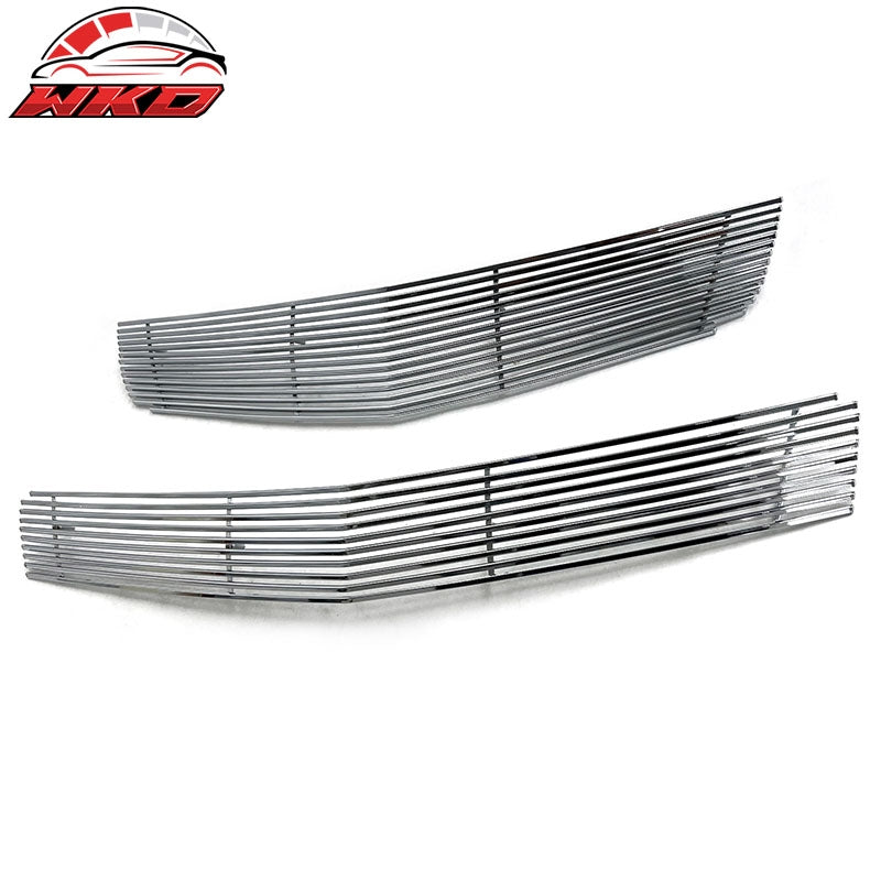 Fits 09-12 Chevy Traverse Billet Style Front Bumper Upper Grille Insert Chrome