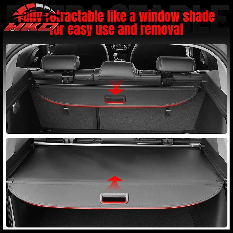 Fits 24-26 Chevy Trax 3D TPE Rear Trunk Mat Cargo Liner Pad + Canvas Cargo Cover