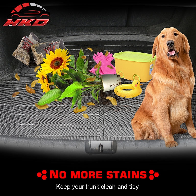 Fits 24-26 Chevy Trax 3D TPE Rear Trunk Mat Cargo Liner Pad + Canvas Cargo Cover