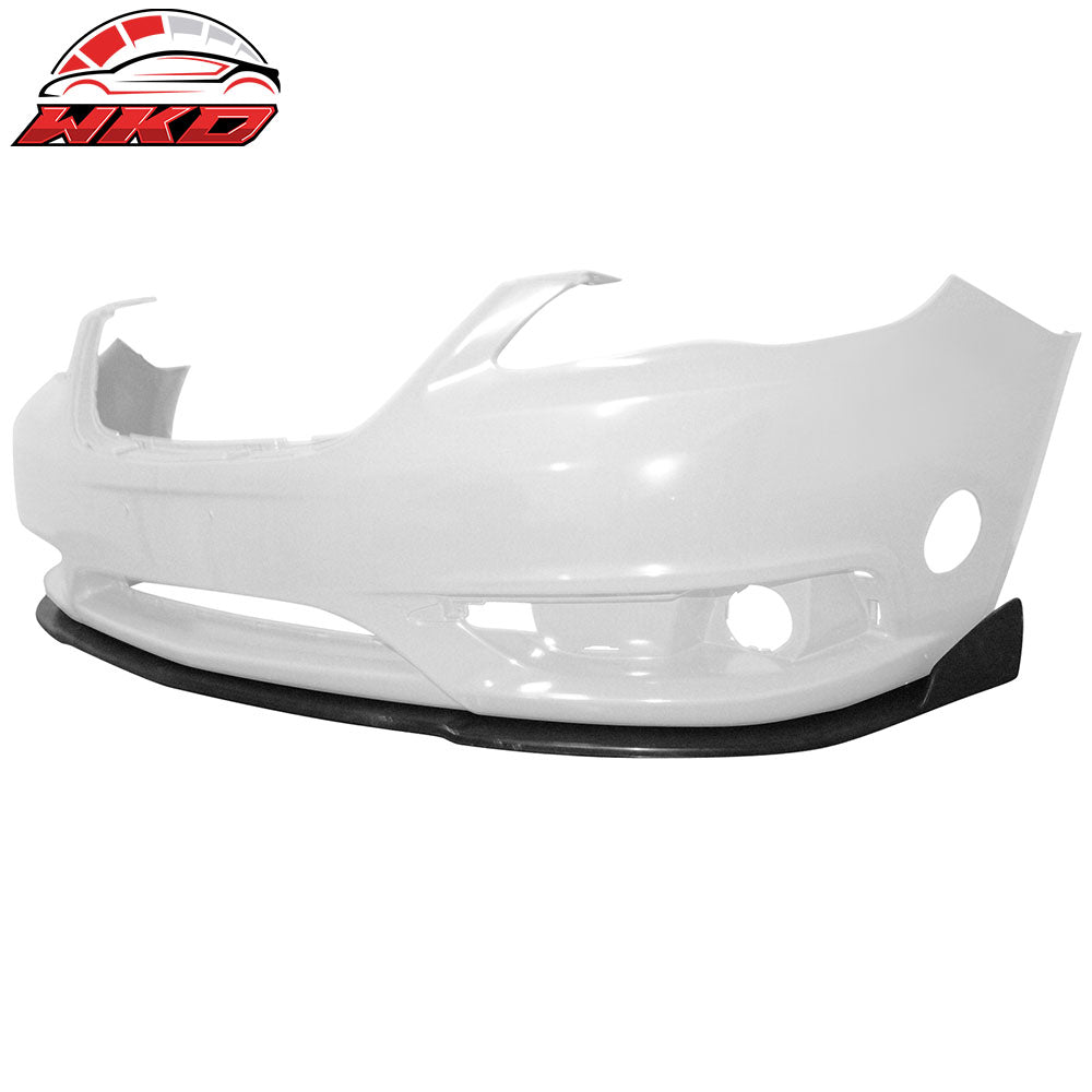 For 11-14 Chrysler 200 3PCS IK Style Front Bumper Lip Chin Splitter Unpainted PU