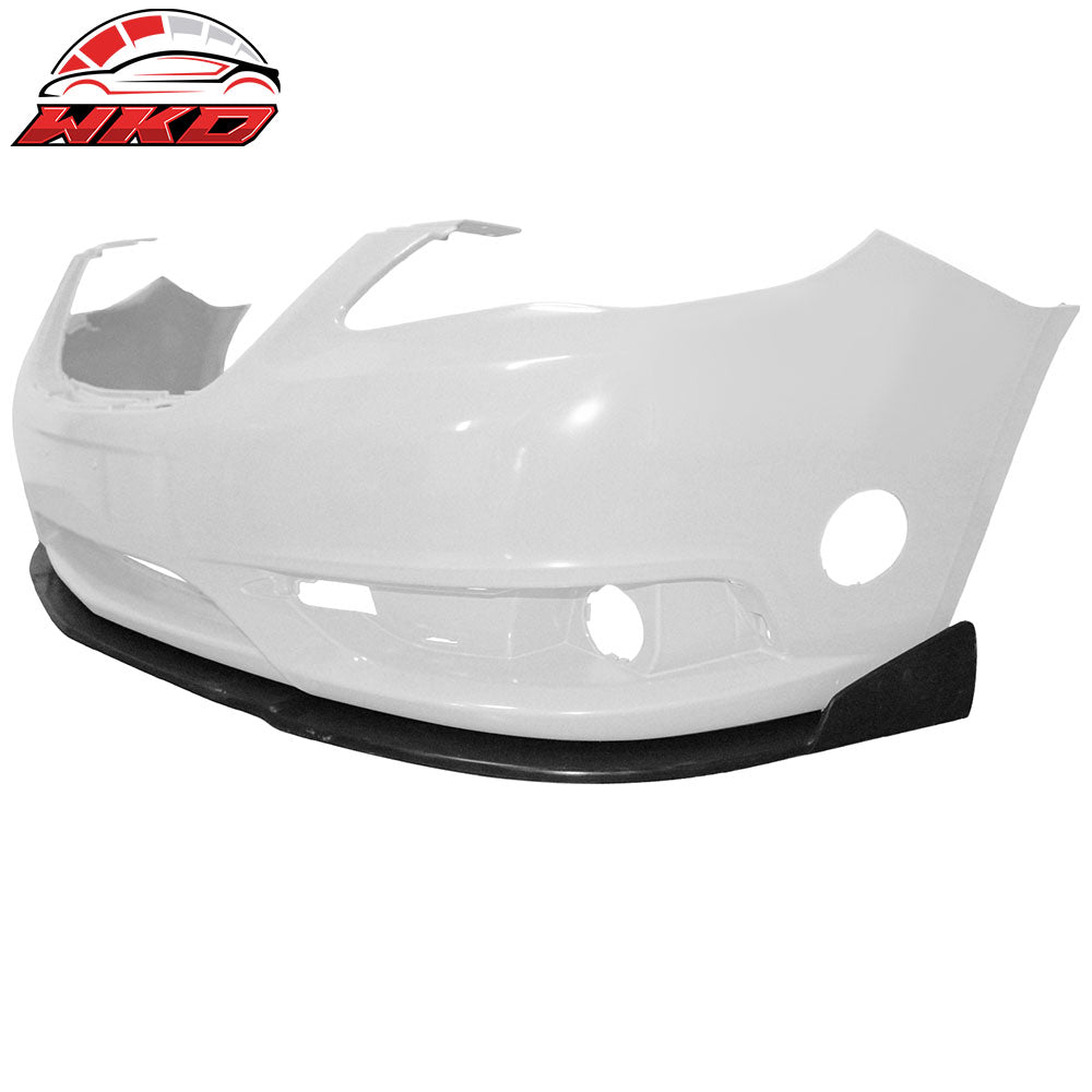 For 11-14 Chrysler 200 3PCS IK Style Front Bumper Lip Chin Splitter Unpainted PU