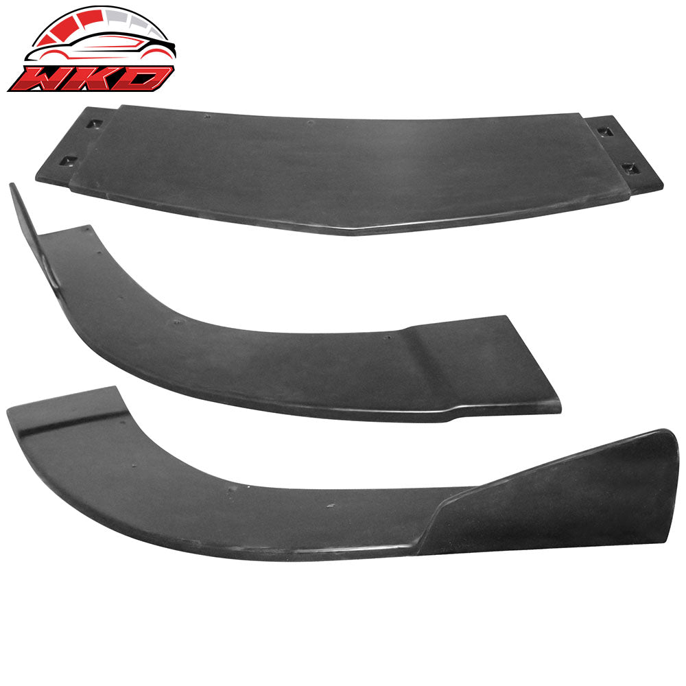 For 11-14 Chrysler 200 3PCS IK Style Front Bumper Lip Chin Splitter Unpainted PU
