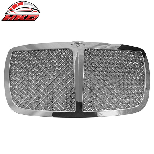 Wholesale 05-10 Chrysler 300 300C Mesh Style W/Middle Bar Front Upper Grille Chrome - Wikond Auto