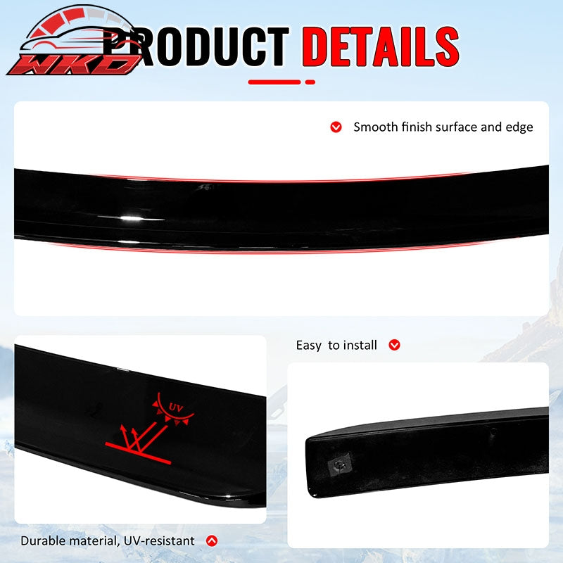 Fits 11-23 Chrysler 300/300C Rear Top Roof Window Spoiler Wing ABS Gloss Black