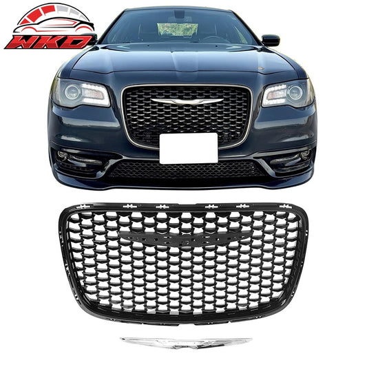 Wholesale 15-23 Chrysler 300 300S Sport Style Front Mesh Upper Grille ABS Gloss Black - Wikond Auto