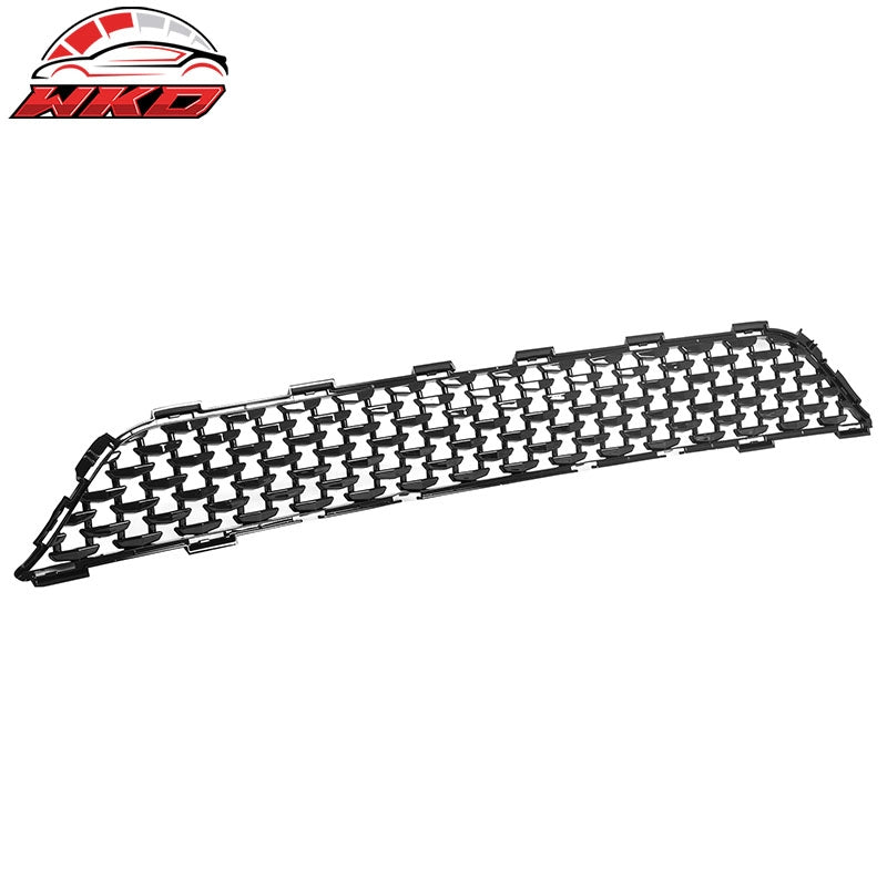 For 15-23 Chrysler 300 300S Sport Gloss Black Front Bumper Upper + Lower Grilles