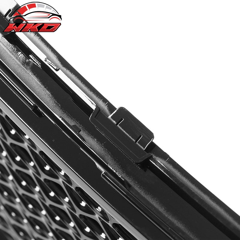 Fits 15-23 Chrysler 300 4DR SRT Style Front Bumper Upper Grille ABS Gloss Black