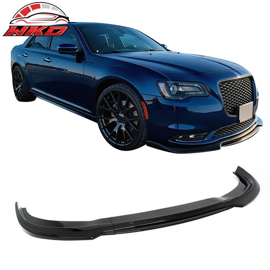 Wholesale 15-23 Chrysler 300 Base IKON PP Front Bumper Lip Chin Spoiler Gloss Black