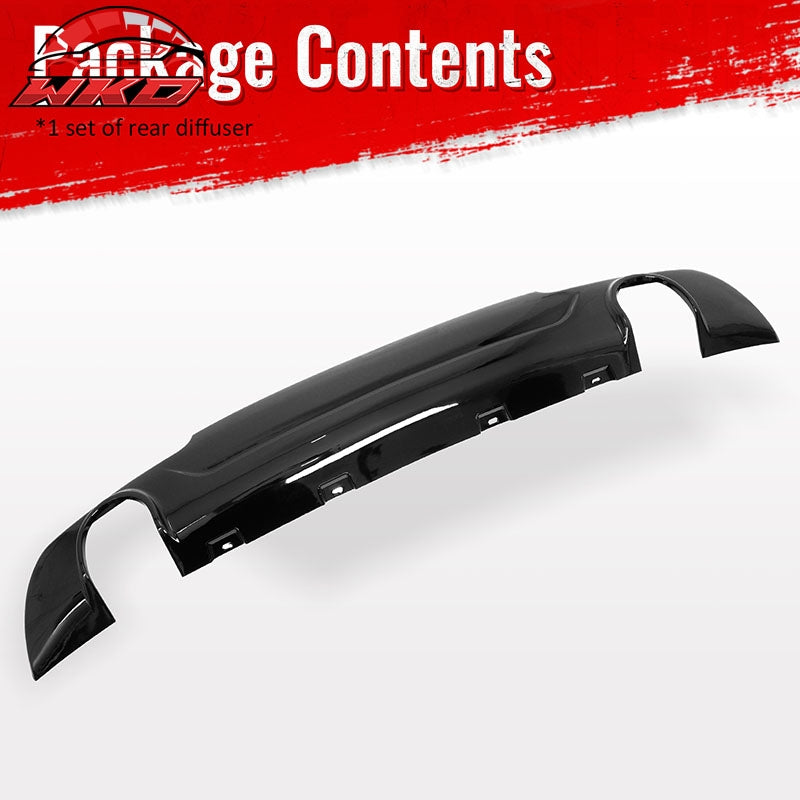 Wholesale 15-23 Chrysler 300 Base SRT C Style Rear Bumper Lip Diffuser PP Gloss Black - Wikond Auto