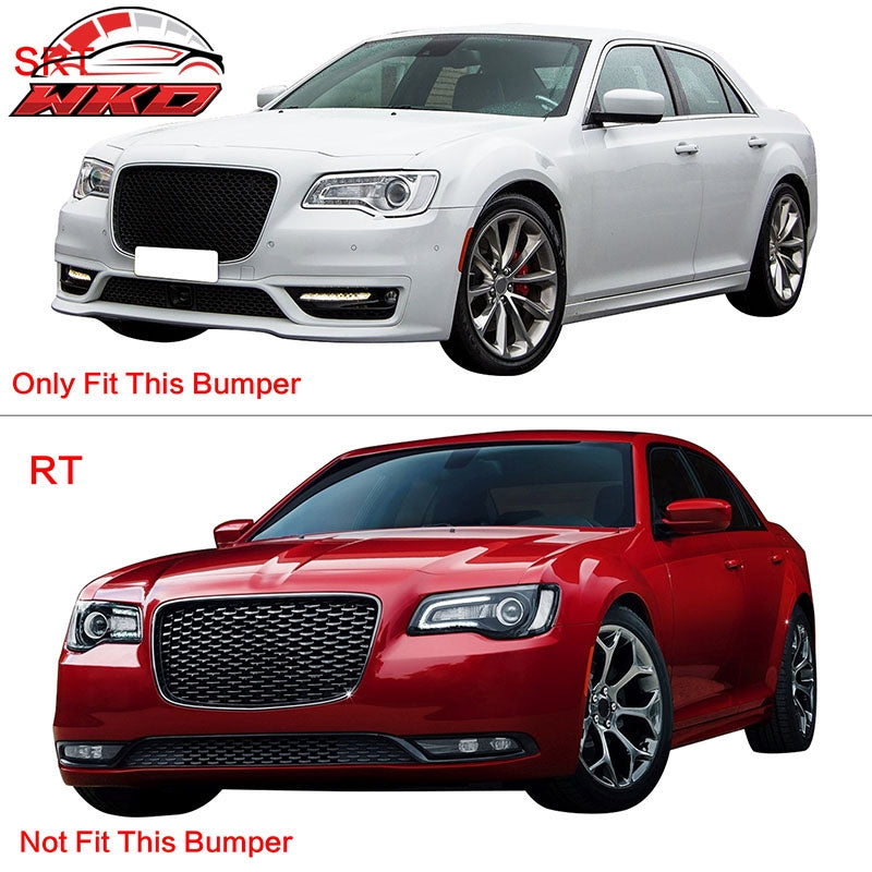 Fits 15-23 Chrysler 300 Front Bumper Lip Spoiler Splitter PP Carbon Fiber Print